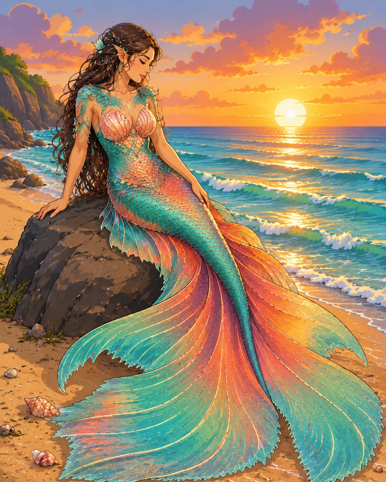 By the Sea original kid-friendly artwork